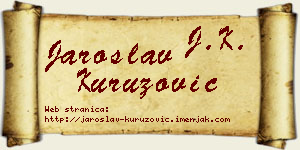 Jaroslav Kuruzović vizit kartica